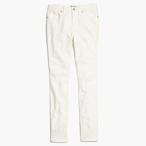 Madewell 9" High-Rise Skinny Jeans in Pure White size 29